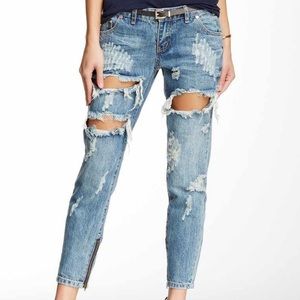 One teaspoon low rise  ripped jeans
